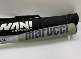 マルーチ marucci ワニクラッシャーパワージュニア 少年軟式 子ども FRP製バット MJJSBBWPJ トップバランス 中古 ケース付き 野球